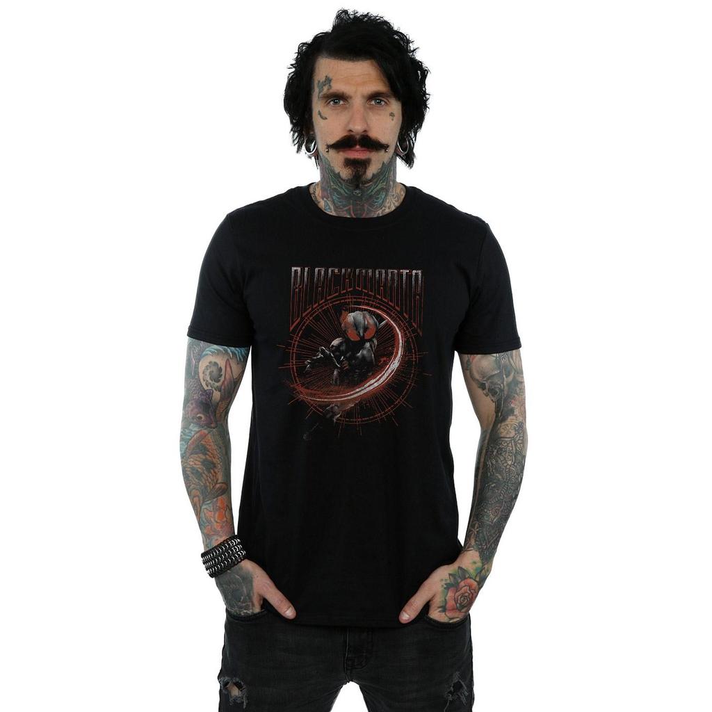 DC Comics Mens Aquaman Black Manta Circle T-Shirt