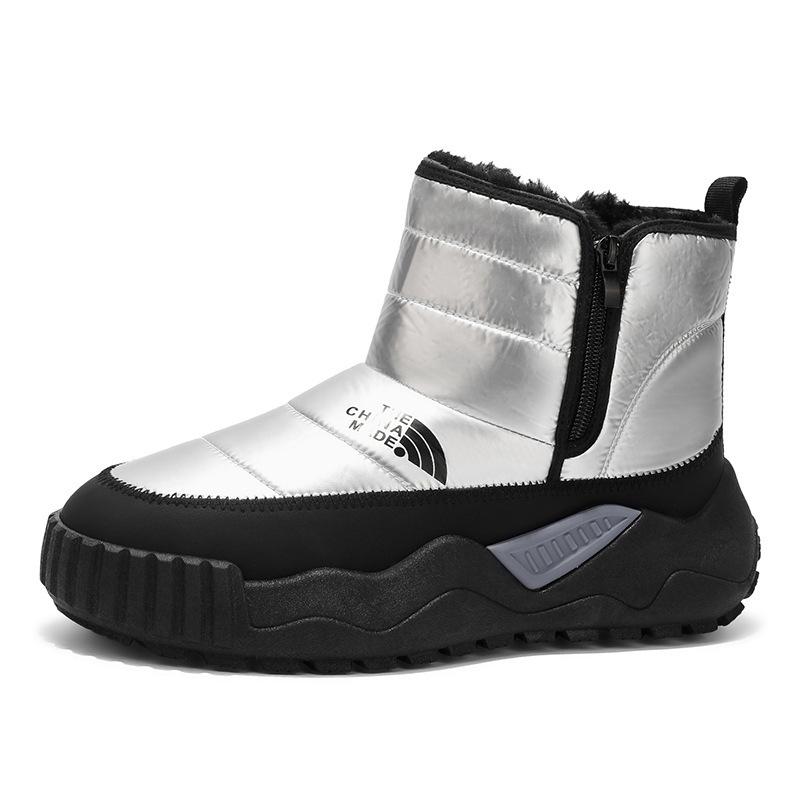 Autumn and winter velvet thickened new warm men's casual boots student high-top snow boots men's shoes cotton shoes men's