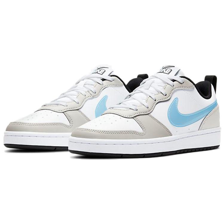 New Nike Court Borough Low 2 'Blue Brown White' GS CW1624-100