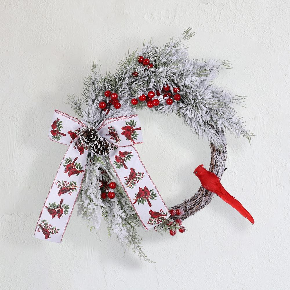 Christmas Wreaths for Front Door Red Cardinal Wreath Christmas Decorations