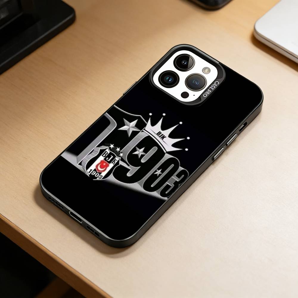 

Fashion Besiktas BJK-1903 Phone Case For iPhone 17,16,15,14,13,12,11 Plus,Pro Max,XS,Colored Silver Plated Inside Cover iPhone16pro