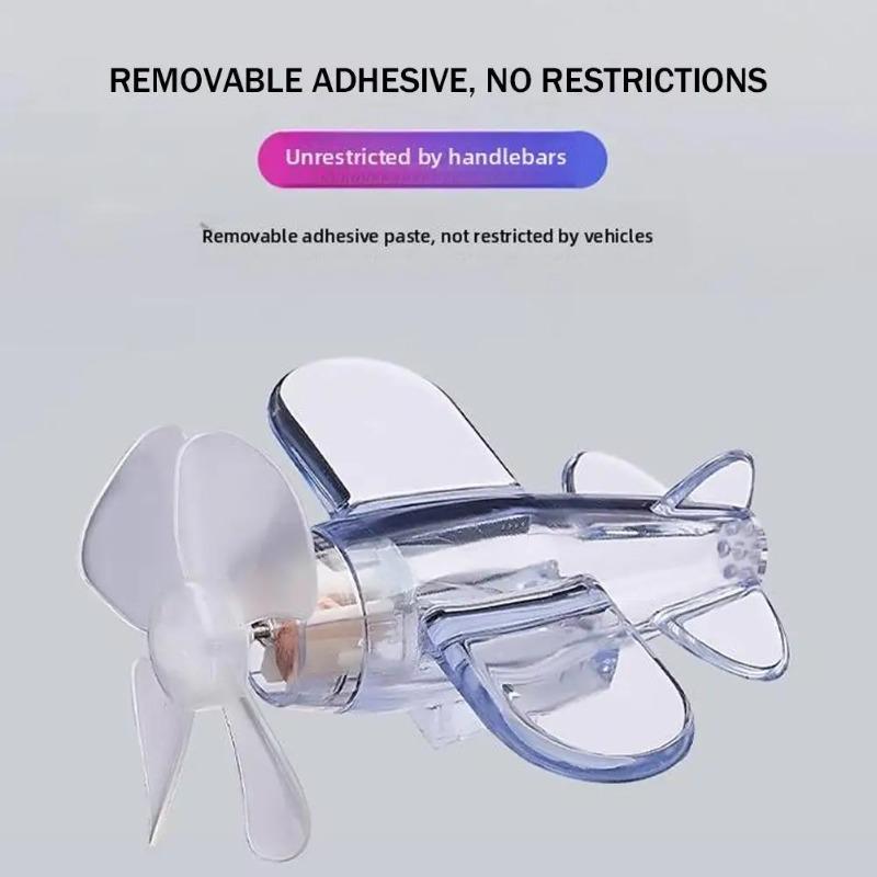 Motorcycle Car LED Multi-Color Wind-Driven Rotating Airplane Light, Fit for Auto Bike Bicycle Decor Night Riding Accessories