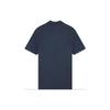 Maison Kitsune Jednobarevné polo tričko s krátkým rukávem a spadlými rameny Pánská trička Modrá LM00207KJ7010-P476