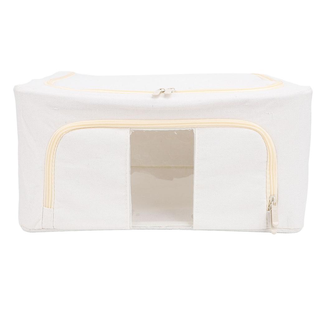 Stoff-Lagerbehälter, Mehrzweck, große Kapazität, faltbar, verdickt, Baumwolle, Leinen, Stahlrahmen, Kleidung