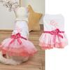 Dog Summer Dress Cat Lace Skirt Pet Clothing Chihuahua Stripe Skirt Puppy Cat Princess Apparel Cute Puppy Clothe Dog Accessories