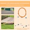 Agility Jump Ring for Dogs, Agility Set for Dogs, Agility Ring 2 in 1 Jump Ring Pole with Carrying Bag Plastic 74.5 x 66 x 91 cm White+Orange