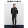 UR Men's Fashion Badge Long Sleeve Thin Fleece T-Shirt