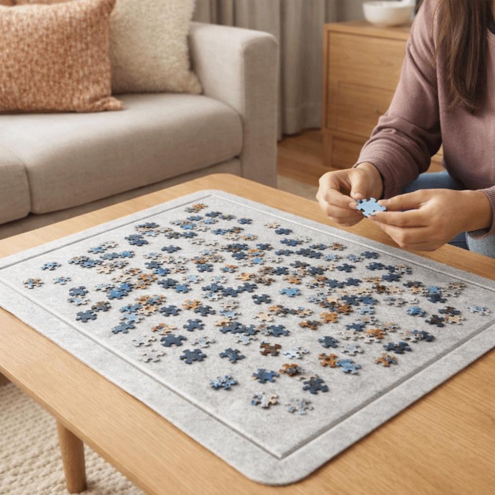 2000 Pieces Inclined Puzzle Board Large Puzzle Saver Pad Portable Puzzle Mat Workstation