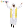 Halloween Party Costumes Middle East Dubai Prince Adult Men Gold Vest Arab Clothes