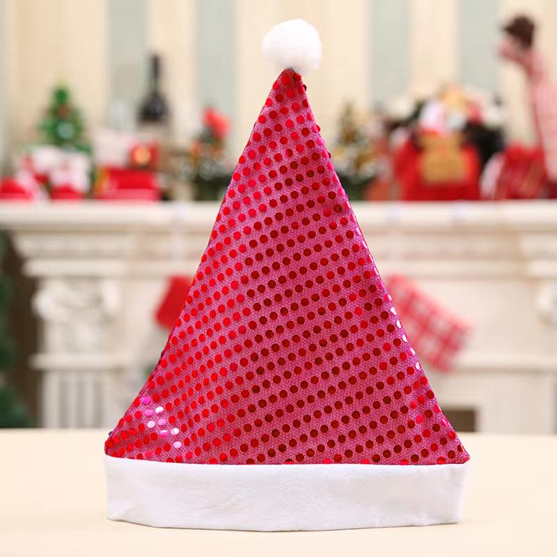 Five-Color Sequin Santa Hat - Christmas & New Year Gift