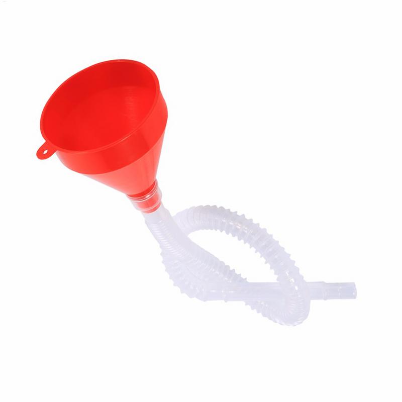 Long Pipe Detachable Hose Filling Funnels Car Refueling Funnel Telescopic Extension Car Motorcycle Engine Gasoline Oil Funnel
