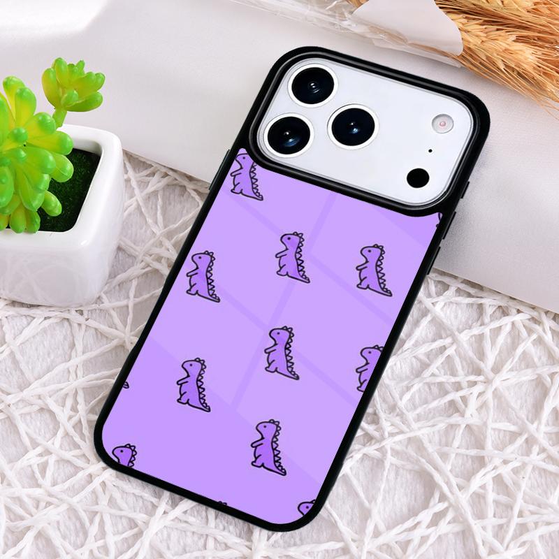 Cute Dino Phone Case for iPhone 17 Air 16 15 11 12 14 13 Pro Max Shockproof Cover