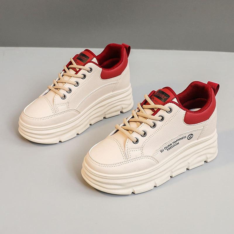 Women's Casual Shoes 2025New Korean Wind Student Shoes Flat Bottom Lace Up Trainers Casual Versatile Vulcanize Shoes Tenis Mujer