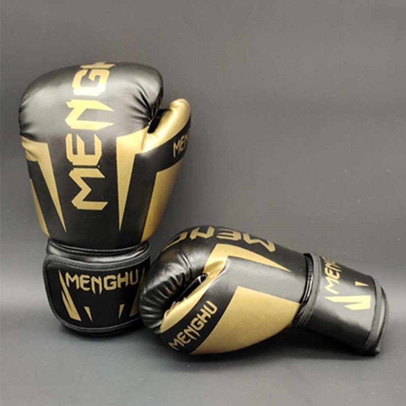 Muay Thai Boxing Gloves for Men Women PU Leather Karate Gloves Kickboxing Training Equipment MMA Fighting Sandbag Gloves