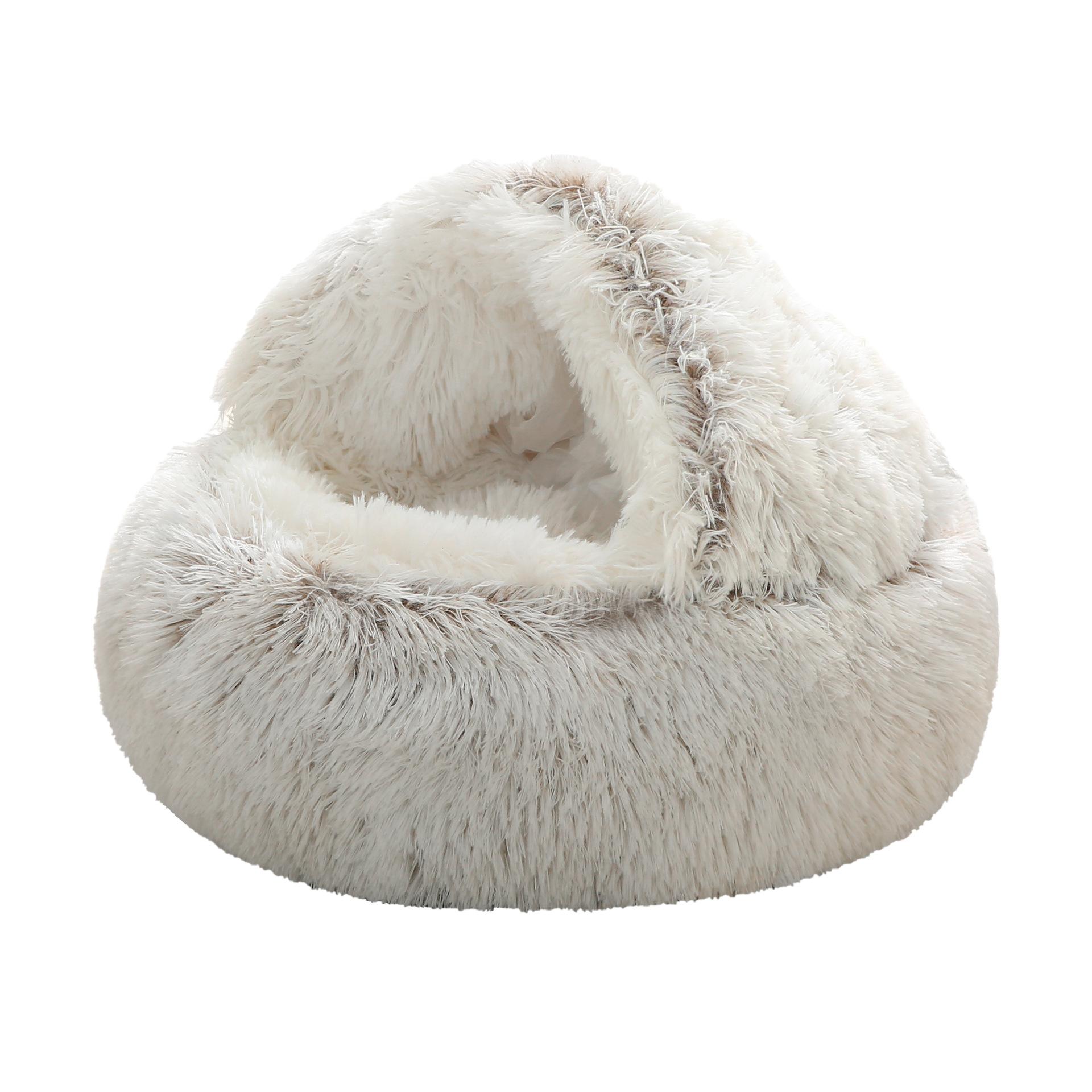 

Ліжко для котів. Плюшеве ліжко для домашніх улюбленців. Ліжко для собак. Тепле ліжко для собак. Закрите ліжко для котів. Раковина, напівпакет, круглий. diameter 60