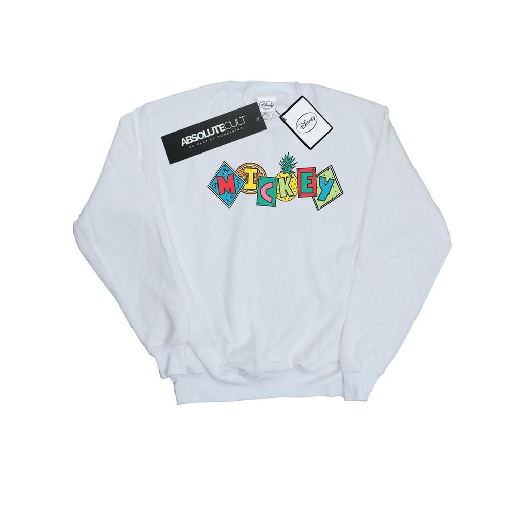 Disney Mens Mickey Mouse Fruit Blocks Sweatshirt