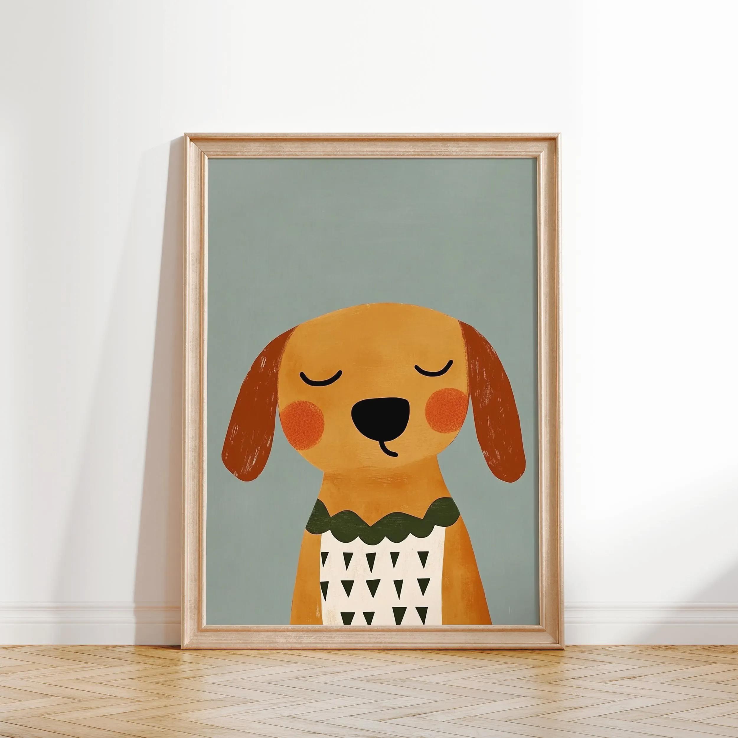Minimalist Dog Aesthetics Poster Dachshund Bagel Hound Whippet Poodle Modern Pet Portrait Illustration Home Animal Decoration 21X30CMNo Framed
