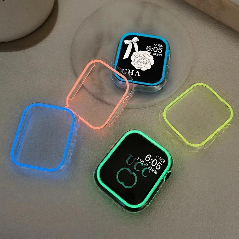 Colorful Cover for Apple Watch Case Ultra 49mm 45mm 44mm 41mm 40mm Hard PC Bumper Protective Frame iWatch 8 7 6 5 SE Accessorie