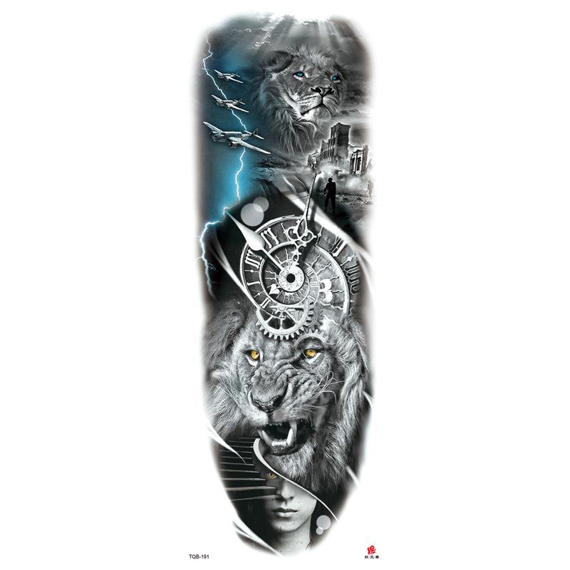 Waterproof Full Arm Flower Tattoo Stickers
