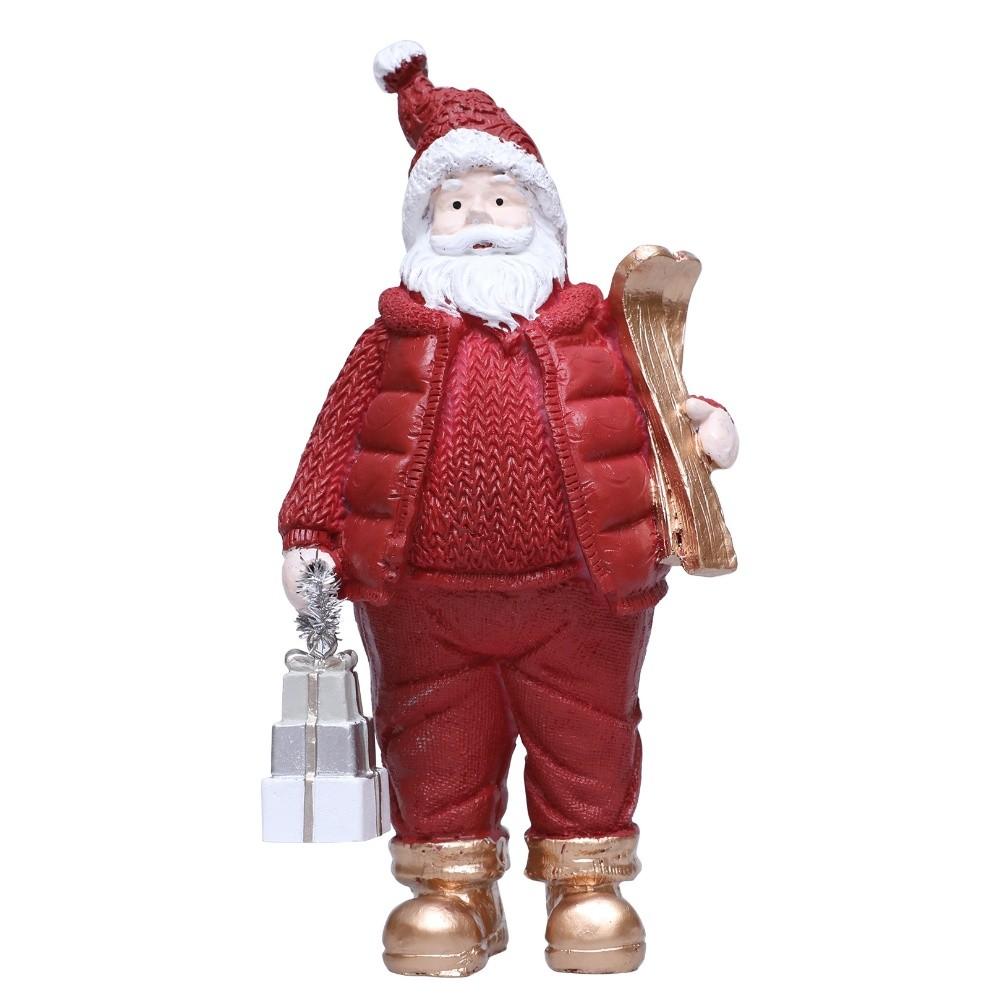 Charming Decorative Piece Holiday Decoration Resin Ornament Santa Claus Figurine