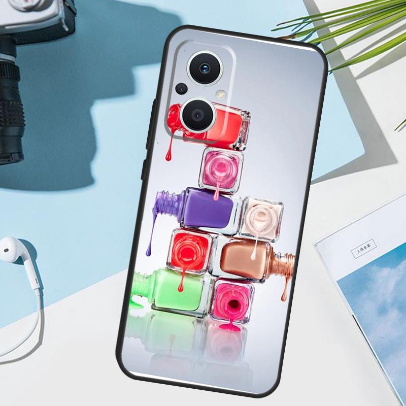 

Beautiful Nail Polish Enamel Color Cover For OPPO Reno 13 F 14 10 11 12 Pro 12F 11F 14F 7 8 Lite OPPO Find X8 X6 X5 X9 Pro Case OPPO Find X5 Pro