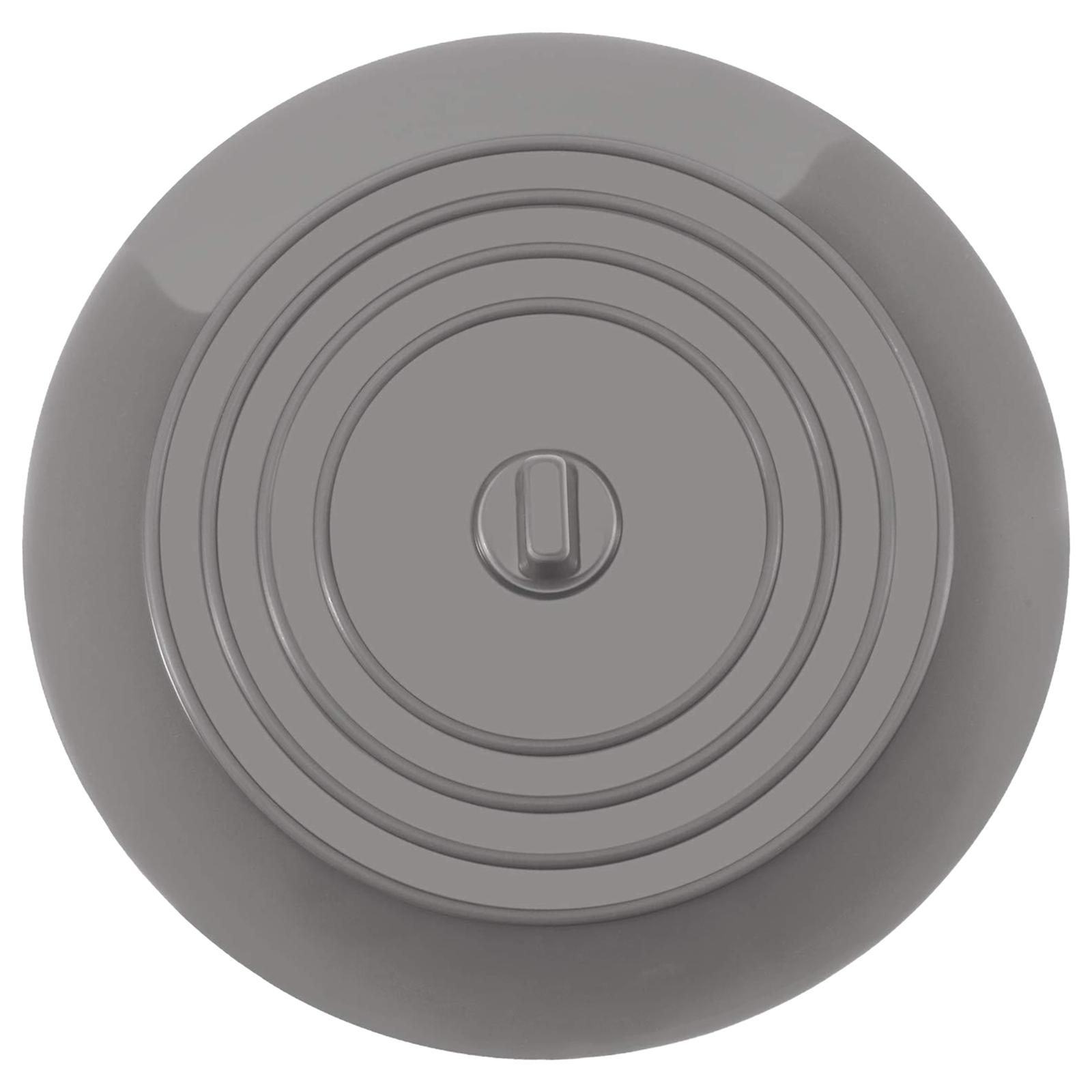 

Drain Stopper Silicone Sink Stopper Bath Drain Cover Silicone Sink Plug Floor Drain Mat for Accessories Bathroom Home Use сірий колір