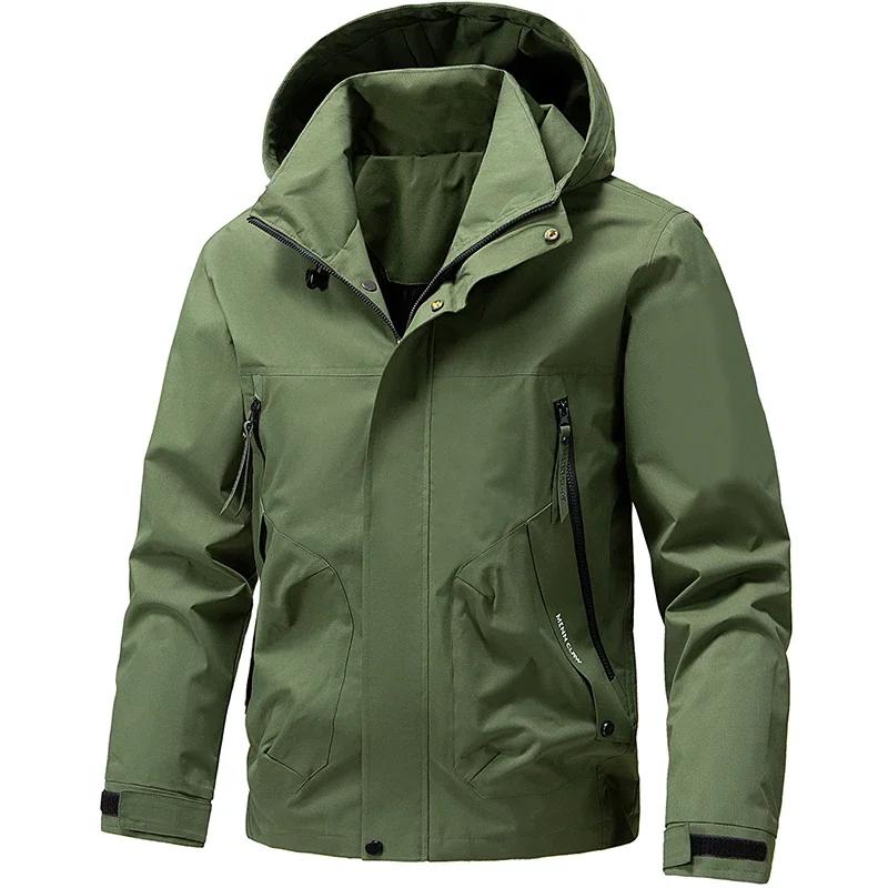 Chaquetas de Senderismo Impermeables Unisex Cortavientos Rompevientos Hombres Mujeres Camping Pesca Trekking Abrigos Antiarañazos