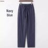 Men's Slim-Fit Cotton and Linen Trousers - Large Size, Casual, Lightweight for Spring and Summer