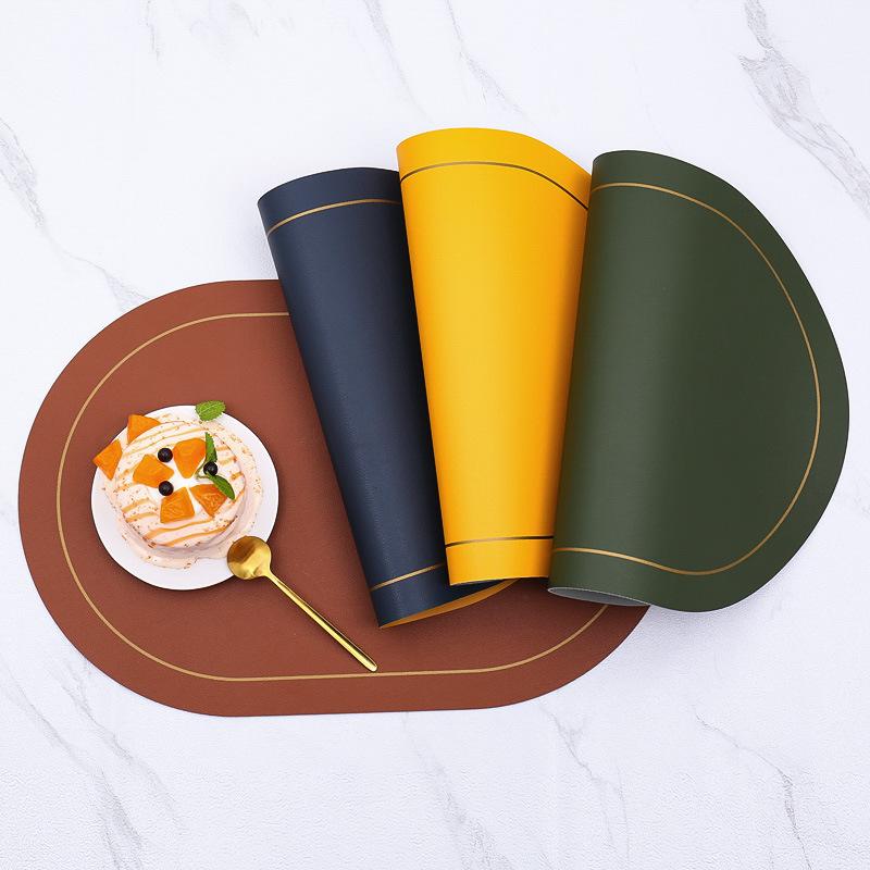 Zweiseitige Tischsets Nordischer Stil Küchen-Esszimmer-Dekor Wasserdicht Fleckenabweisend Platzsets Geschirrunterlage
