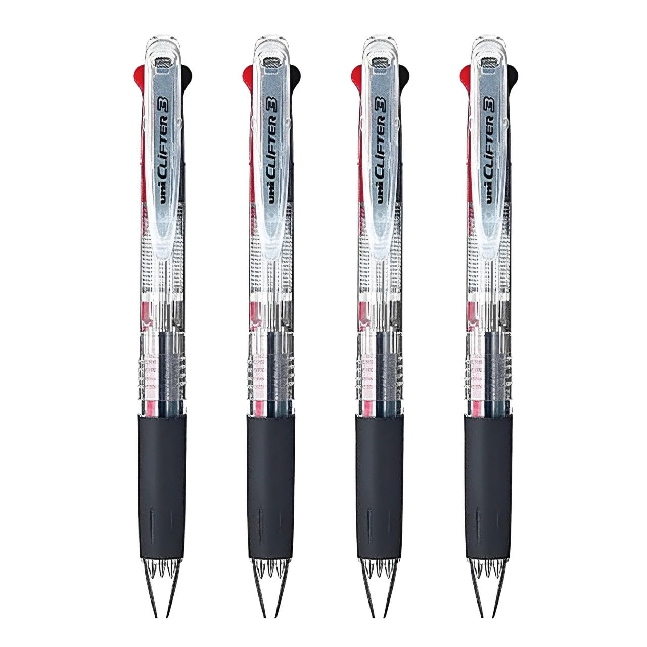 

Mitsubishi Pencil Multicolor Ballpoint Pen Clifter 3 Color Ballpoint Pen Transparent Shaft SE3304 T 4 [x Pieces]
