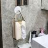 Car Tissue Box Holder Leather Car Console Armrest Napkin Box Visor Back Tissue Box with Retaining Strap