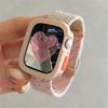 Candy Silicone Case+Strap For Apple Watch Series 9 8 7 45mm 41mm Band SE 6 5 4 44mm 40mm Nylon Correa Strap Iwatch Ultra 2 49mm