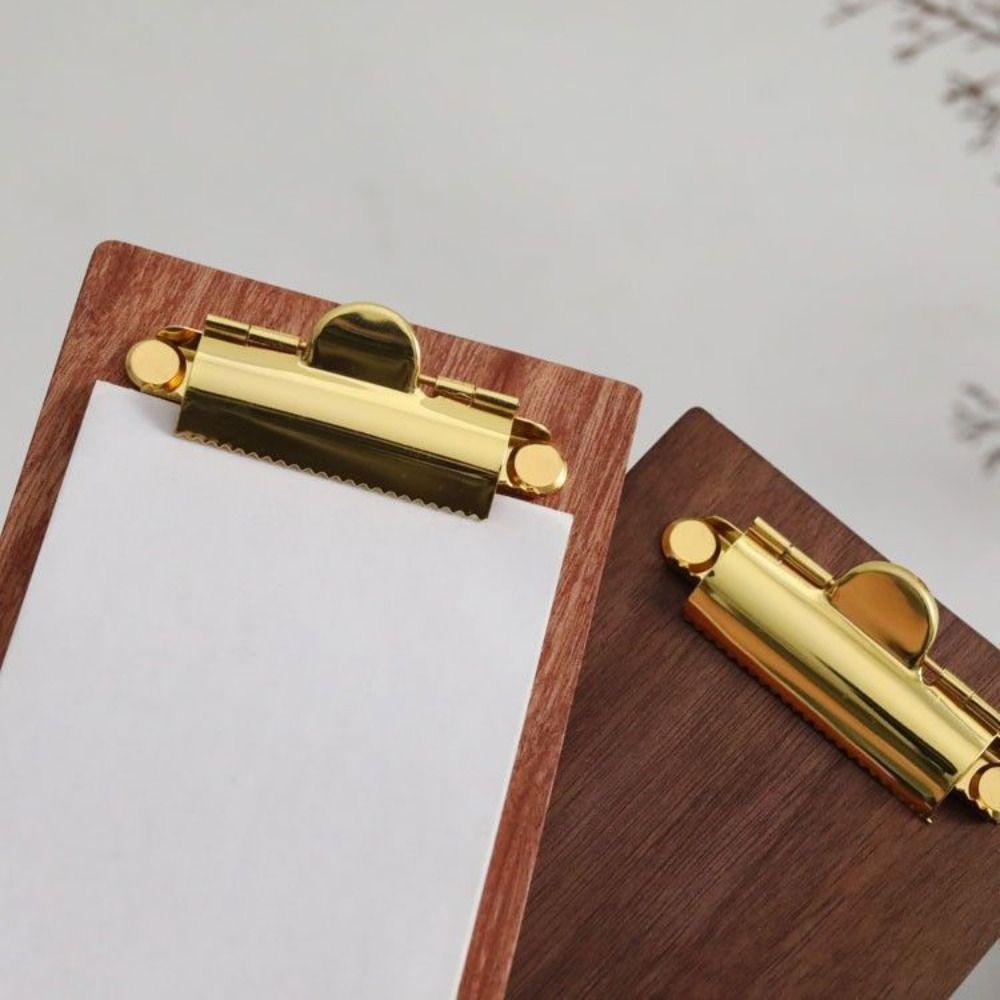 Universal Receipt Holders Multifunctional Wooden Menu Holder Memo Menu Clip  Office Supplies