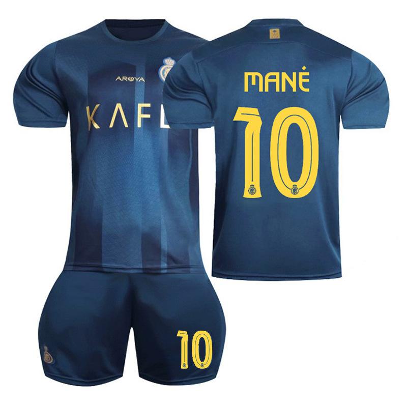 2324 Saudi League Riyadh Victory Away Blue No. 7 C Ronaldo jersey No. 10 Mane football jersey cross-border delivery