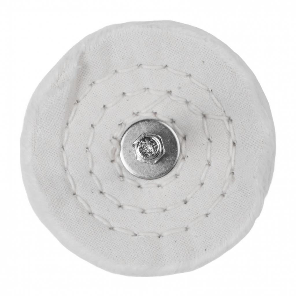 Accessories Polishing Wheels Cotton Cloth White With Connecting Rod 1 Set