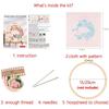 Mountain and Moon Landscape Embroidery Kit Handmade Gift Home Decoration Cross Stitch with Scenery Pattern Sewing accessories