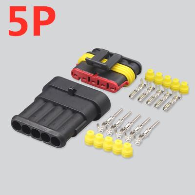 5 set 1/2/3/4/5/6 Pin Way AMP Tyco Super Sealed Automotive Wire Connector Electrical Plug Terminals for car waterproof connector