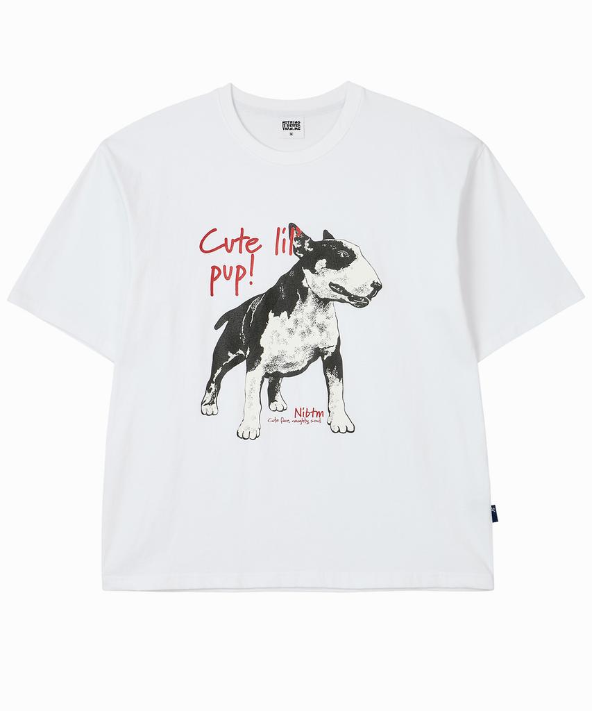 Nasttingijeubeleoldaenmi Bull Terrier Vintage Tee_White