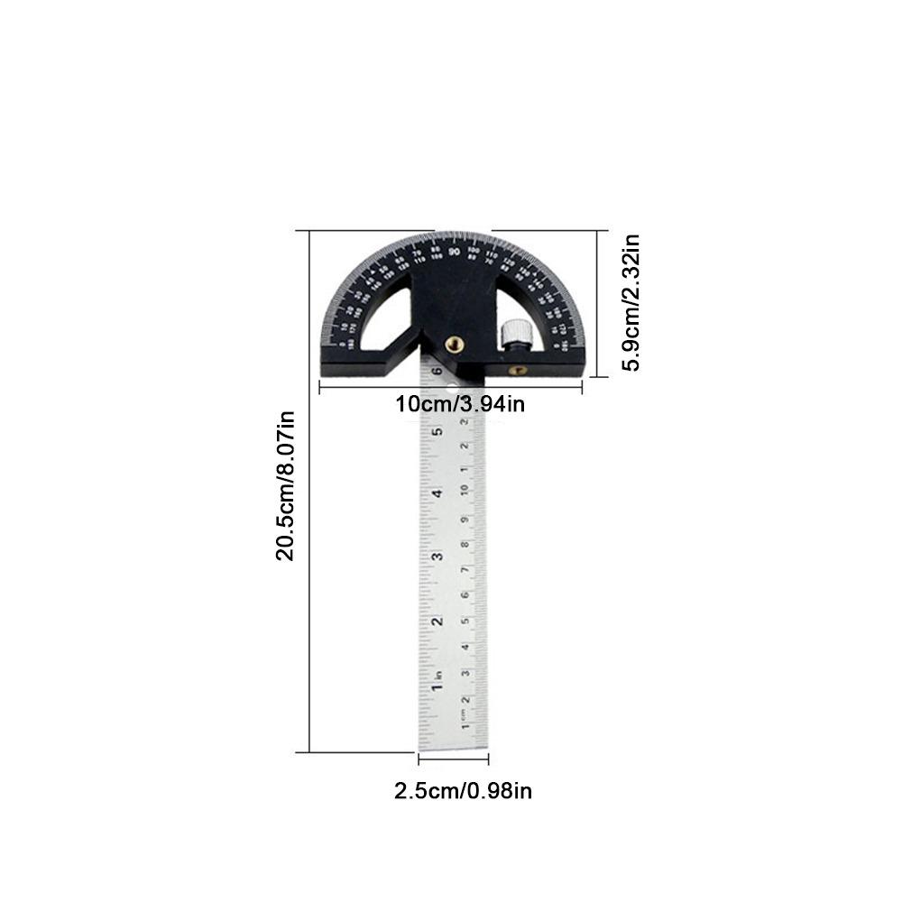 8/12 Inch Angle Ruler Protractor 180 ° Multi-angle Measurement Tools Angle Gauge  Scribing Tool