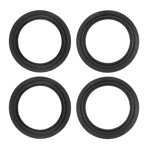 Fielect Foam Edge Speaker Edges for Audio Speakers, 115mm Outer Diameter, Pack of 4, Foam Edge Surround Accessories, Surround Ring Replacement, Speake