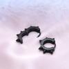 Stainless Steel Punk Spike Earrings with Color-Retaining Finish