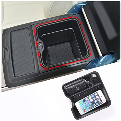 Sauicemy Car Storage Tray, Built-in Console Box, Insert Tray, Center Console Tray, Armrest Box Storage, Phone Tray, Storage Box, Small Item Storage, O
