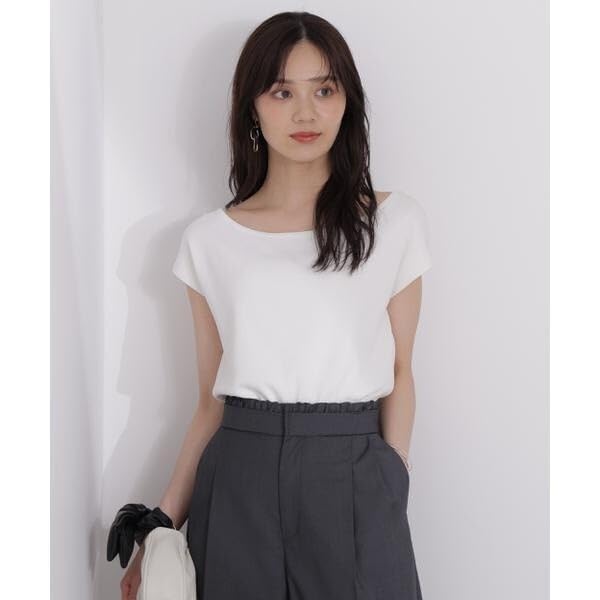 Proportion Body Dressing Navy Knit Sweater with Design Women's Décolleté
