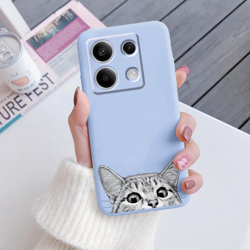 

For Redmi Note 13 Pro 4G 5G Note13 Xiaomi POCO M6 PRO X6 Phone Case Soft Silicone Shockproof Leopard Print Protection Cover Bags Redmi Note 13 4G