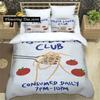 Beautiful Wine Glass Print Sheet Quilt Covers Bedding Dormitory Sheets Three-piece Bedding Set Soft Warm Bedding Set
