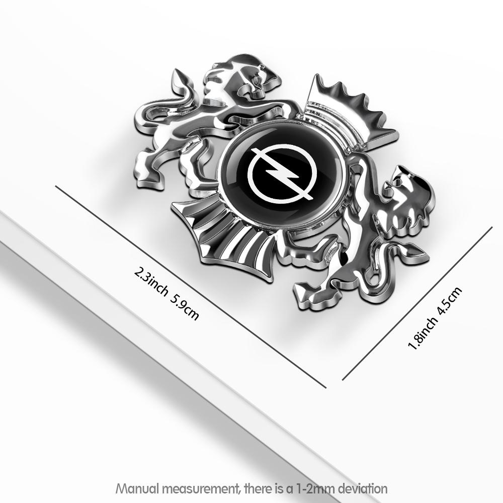 1Pcs 3D Metal Lion Crown Emblem Car Body Side Window Stickers For Opel OPC Astra G H J K Insignia Corsa Mokka Vectra Accessories