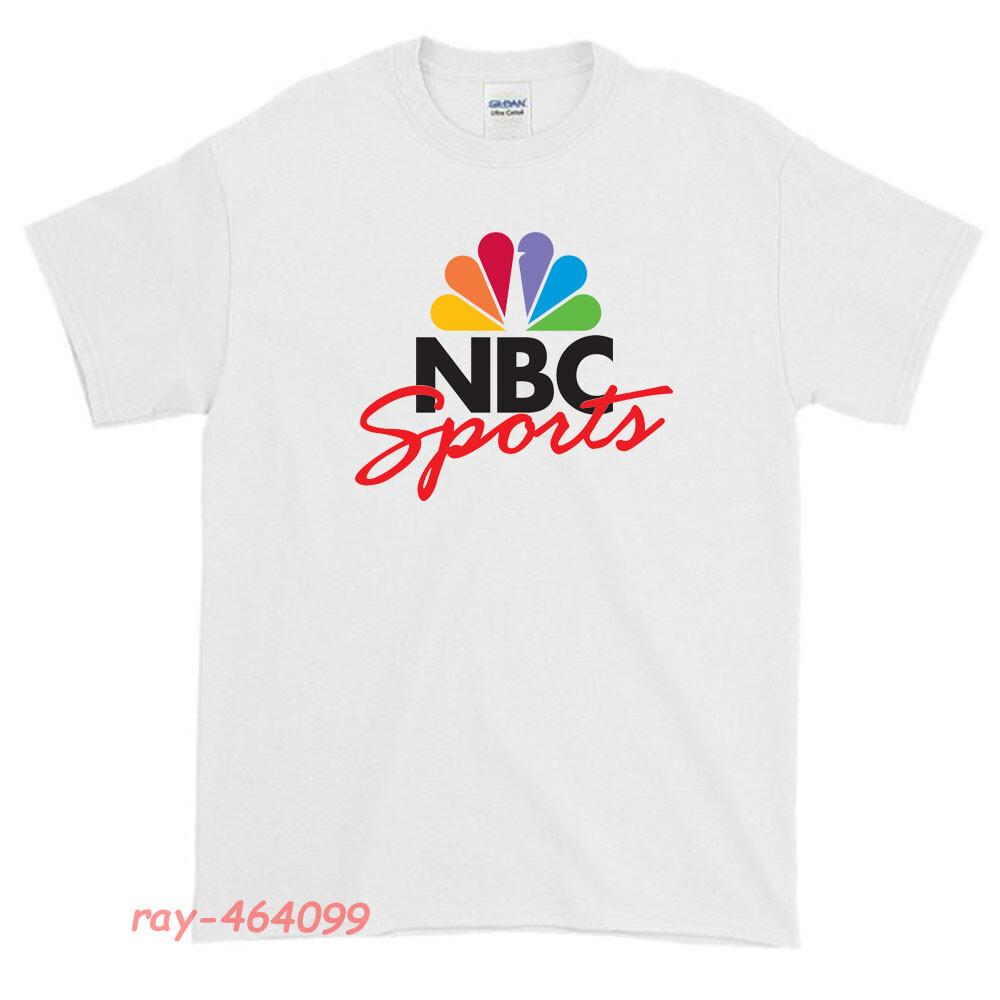 New NBC TV NEWS SPORT Logo Unisex T Shirt M