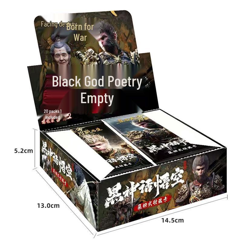20 Black Myth Wukong Collectible Cards: Chosen One Laser & Holo Editions - Fan-made Blind Box Set