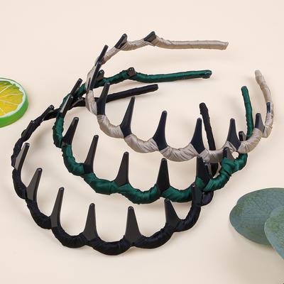 1/3 Stück Mode Stoff Stirnbänder Große Plastikzähne Haarbänder Mädchen Stirnbänder Haarreifen für Frauen Haaraccessoires