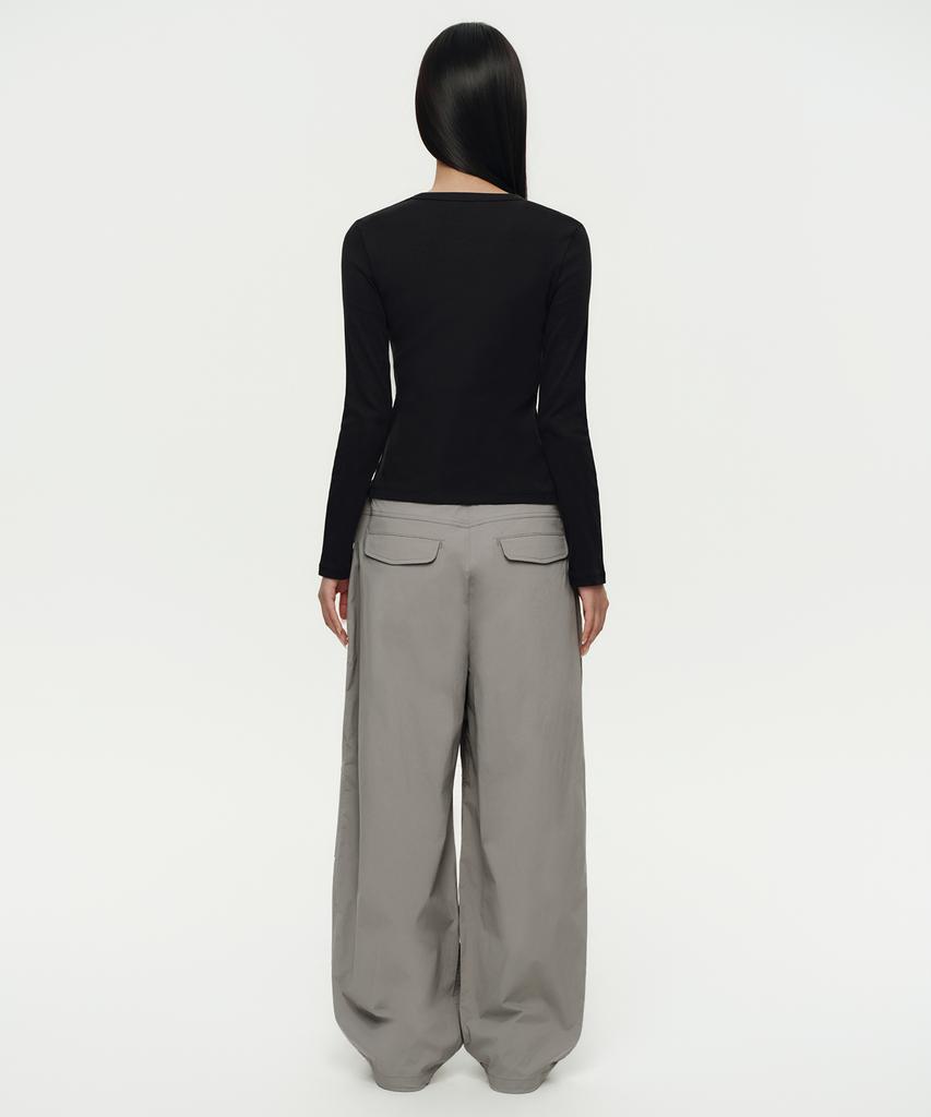 MUSINSA STANDARD WOMAN Women'S Parachute Pants [Light Gray]